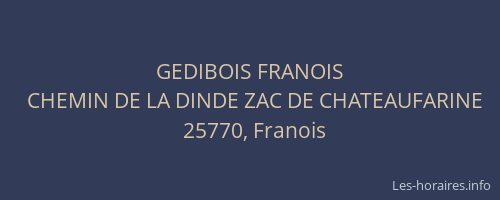 GEDIBOIS FRANOIS