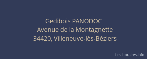 Gedibois PANODOC