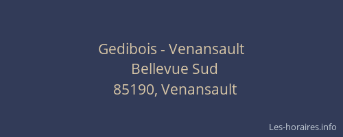 Gedibois - Venansault