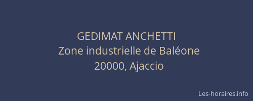 GEDIMAT ANCHETTI
