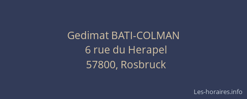 Gedimat BATI-COLMAN