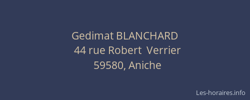 Gedimat BLANCHARD