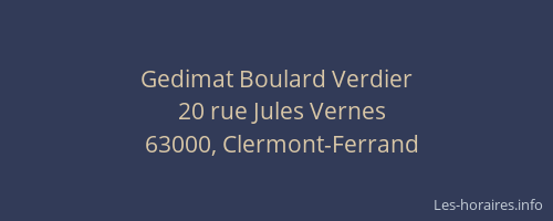Gedimat Boulard Verdier