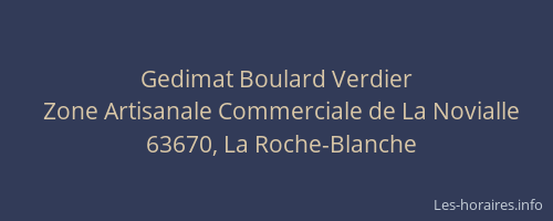 Gedimat Boulard Verdier