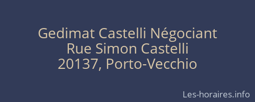 Gedimat Castelli Négociant