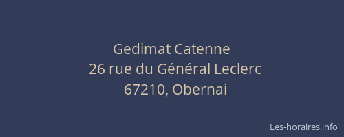 Gedimat Catenne