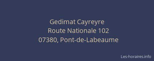 Gedimat Cayreyre