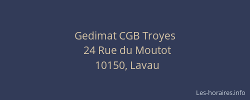 Gedimat CGB Troyes