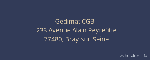 Gedimat CGB