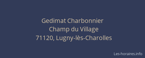 Gedimat Charbonnier
