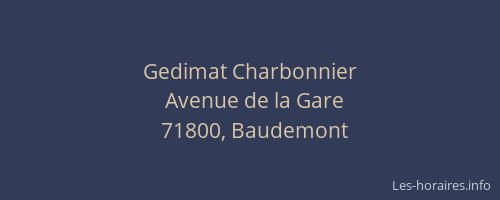 Gedimat Charbonnier