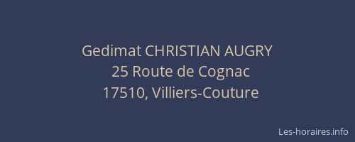 Gedimat CHRISTIAN AUGRY