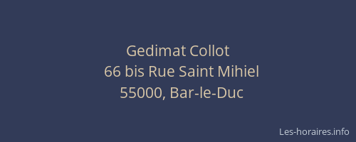 Gedimat Collot