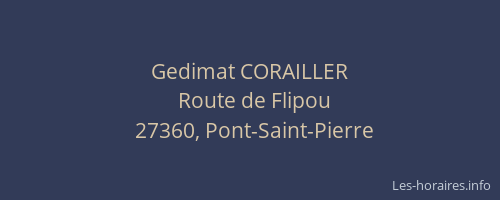 Gedimat CORAILLER