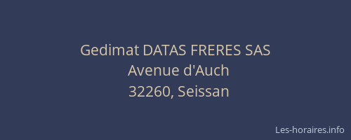 Gedimat DATAS FRERES SAS
