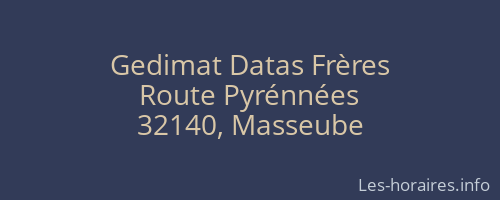 Gedimat Datas Frères