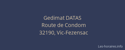 Gedimat DATAS