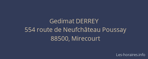 Gedimat DERREY