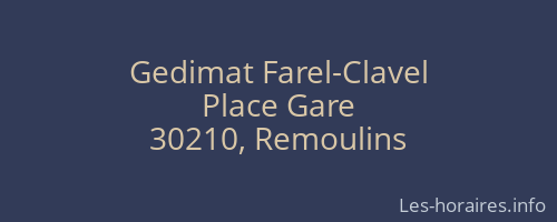 Gedimat Farel-Clavel