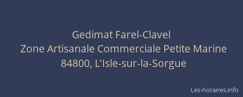 Gedimat Farel-Clavel