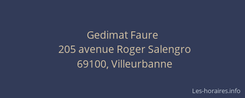 Gedimat Faure