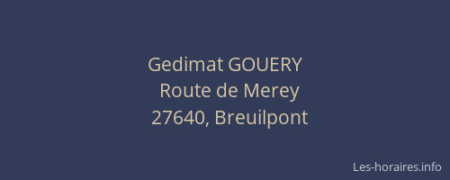 Gedimat GOUERY