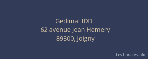 Gedimat IDD