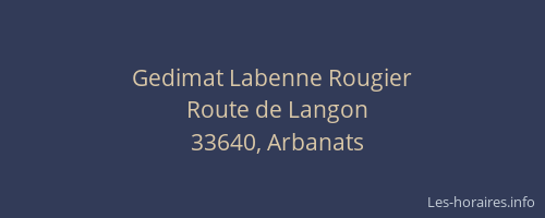 Gedimat Labenne Rougier