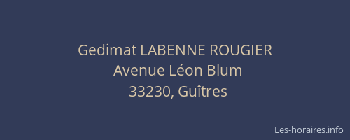 Gedimat LABENNE ROUGIER