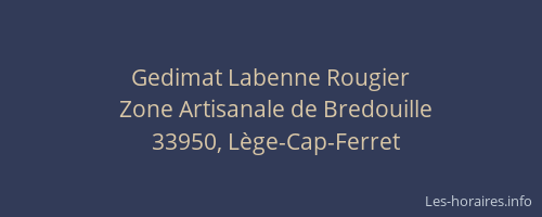 Gedimat Labenne Rougier