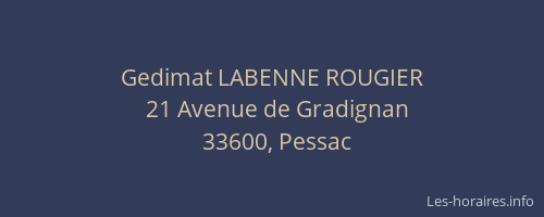 Gedimat LABENNE ROUGIER