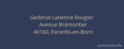 Gedimat Labenne Rougier