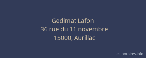 Gedimat Lafon