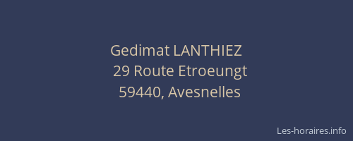 Gedimat LANTHIEZ