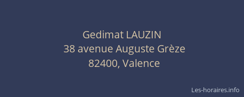 Gedimat LAUZIN