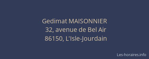 Gedimat MAISONNIER