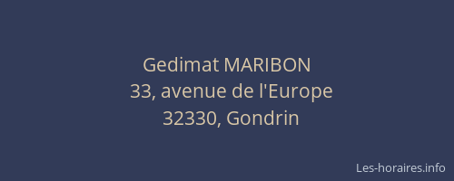 Gedimat MARIBON