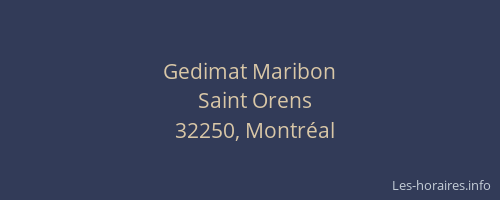 Gedimat Maribon