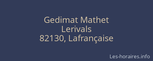 Gedimat Mathet