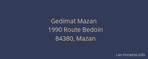 Gedimat Mazan