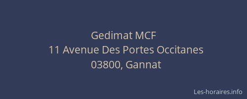 Gedimat MCF