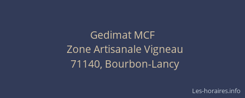 Gedimat MCF