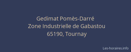 Gedimat Pom&egrave;s-Darr&eacute;