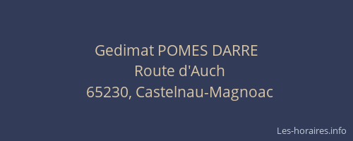 Gedimat POMES DARRE