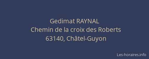 Gedimat RAYNAL