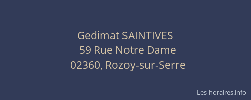 Gedimat SAINTIVES