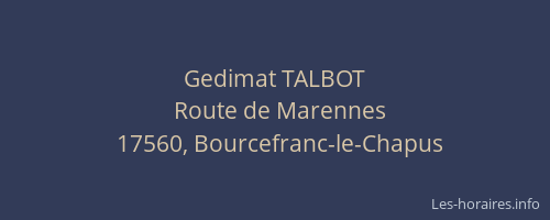 Gedimat TALBOT
