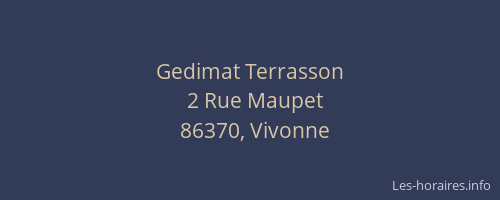 Gedimat Terrasson