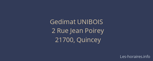 Gedimat UNIBOIS