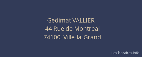 Gedimat VALLIER